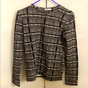 Zara plaid checkered black full sleeves shirt